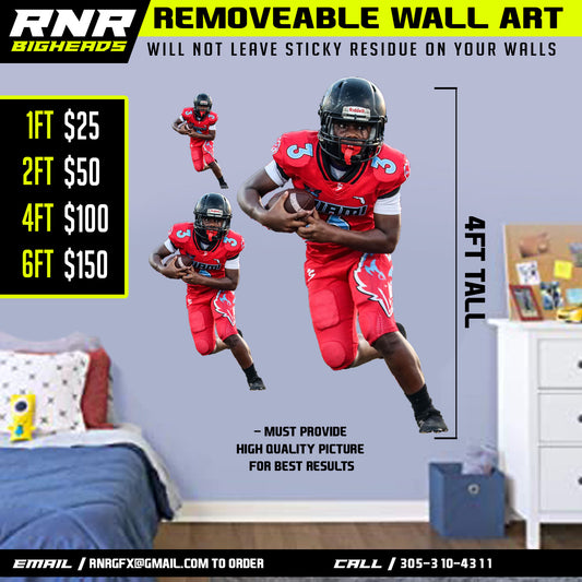 RNR BIGHEADS | REMOVEABLE WALL ART