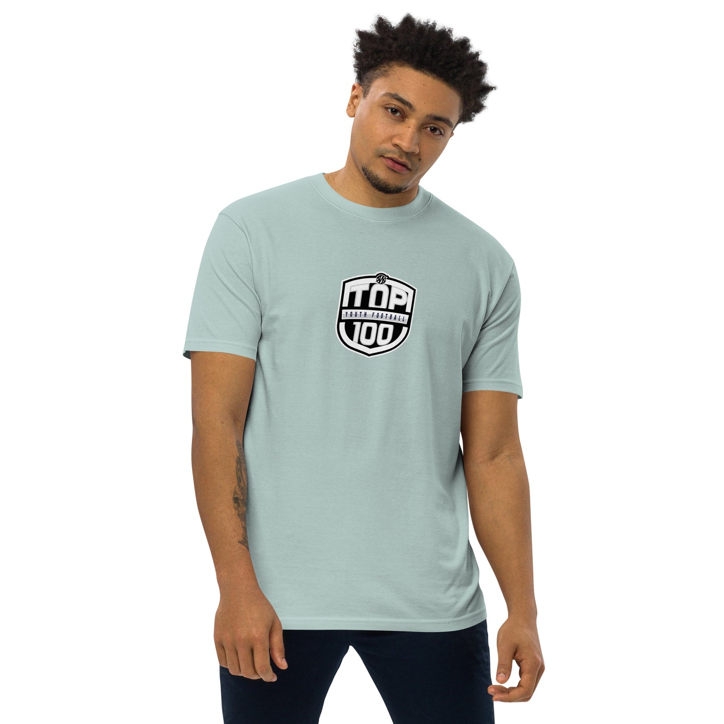 RNRTOP100 Men’s premium heavyweight tee