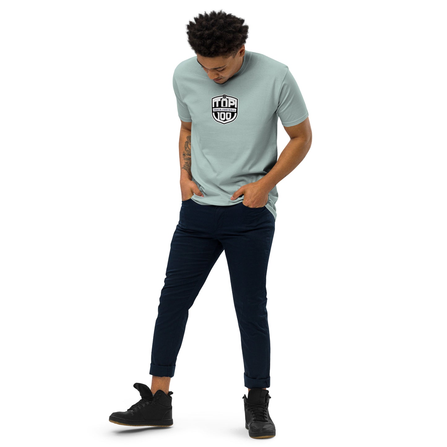 RNRTOP100 Men’s premium heavyweight tee