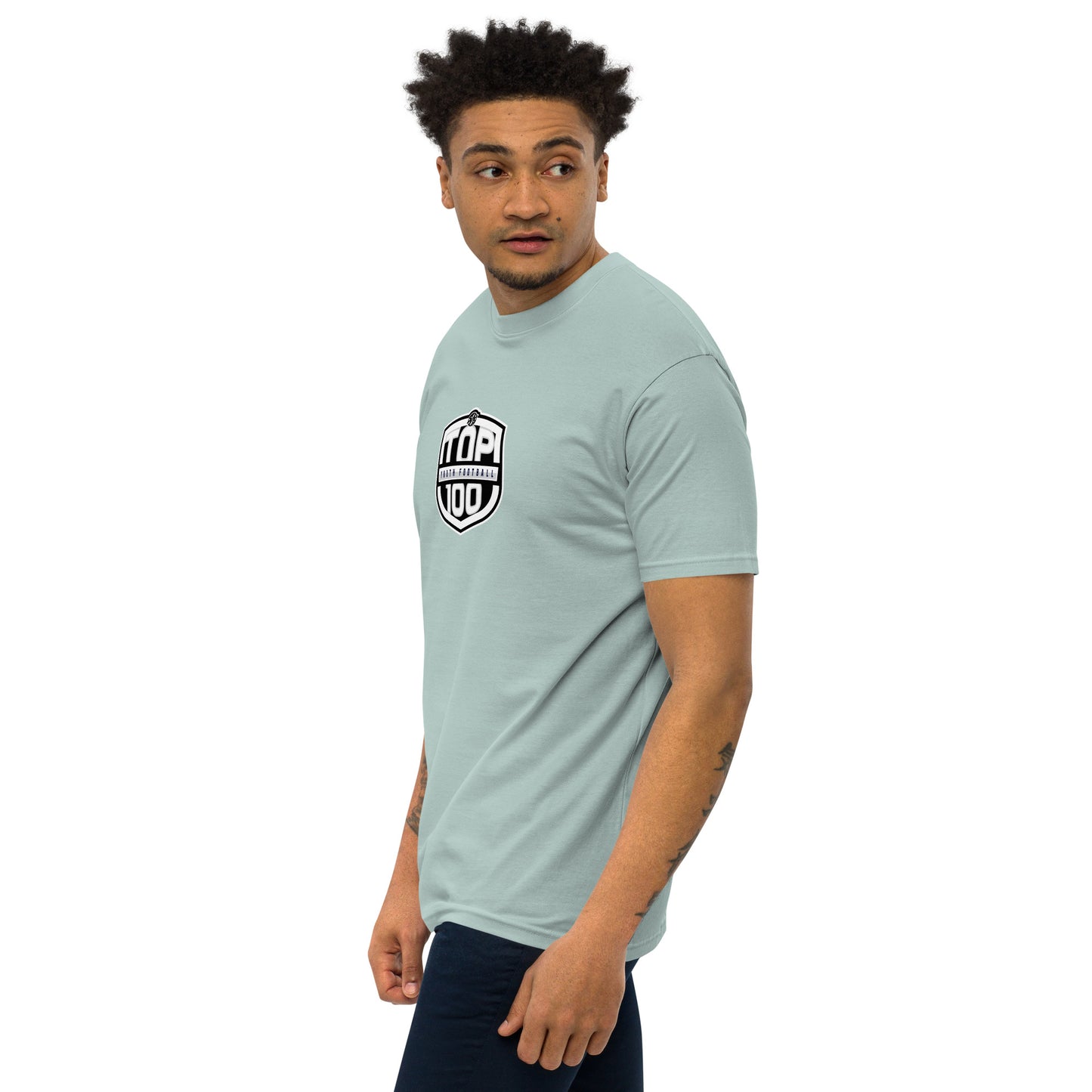 RNRTOP100 Men’s premium heavyweight tee