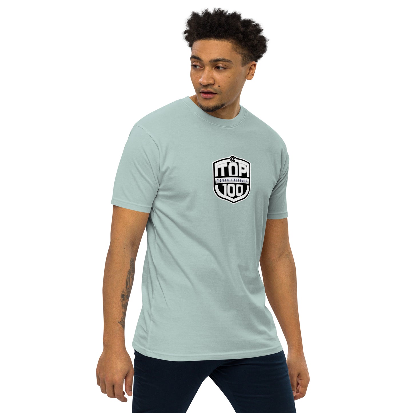 RNRTOP100 Men’s premium heavyweight tee