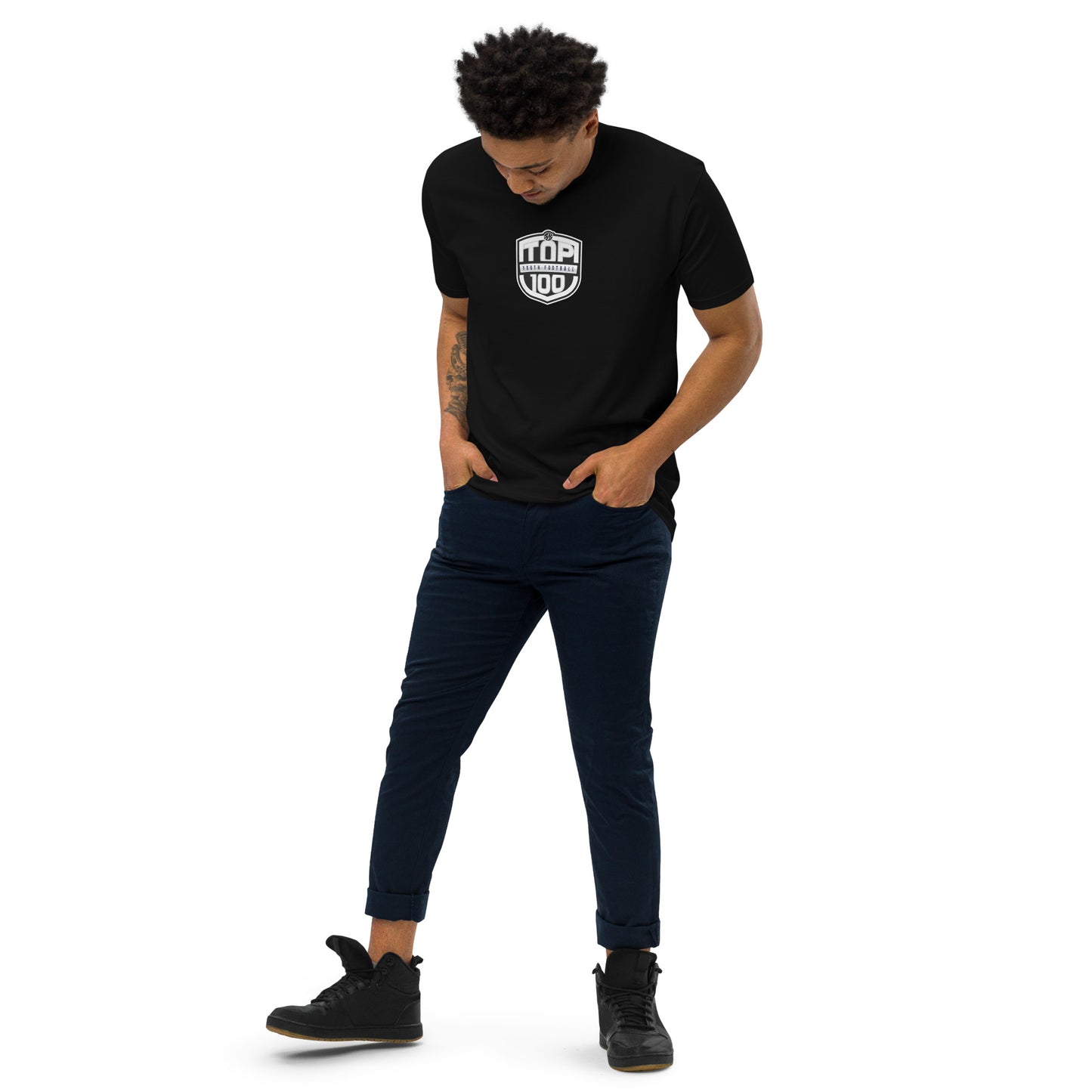 RNRTOP100 Men’s premium heavyweight tee