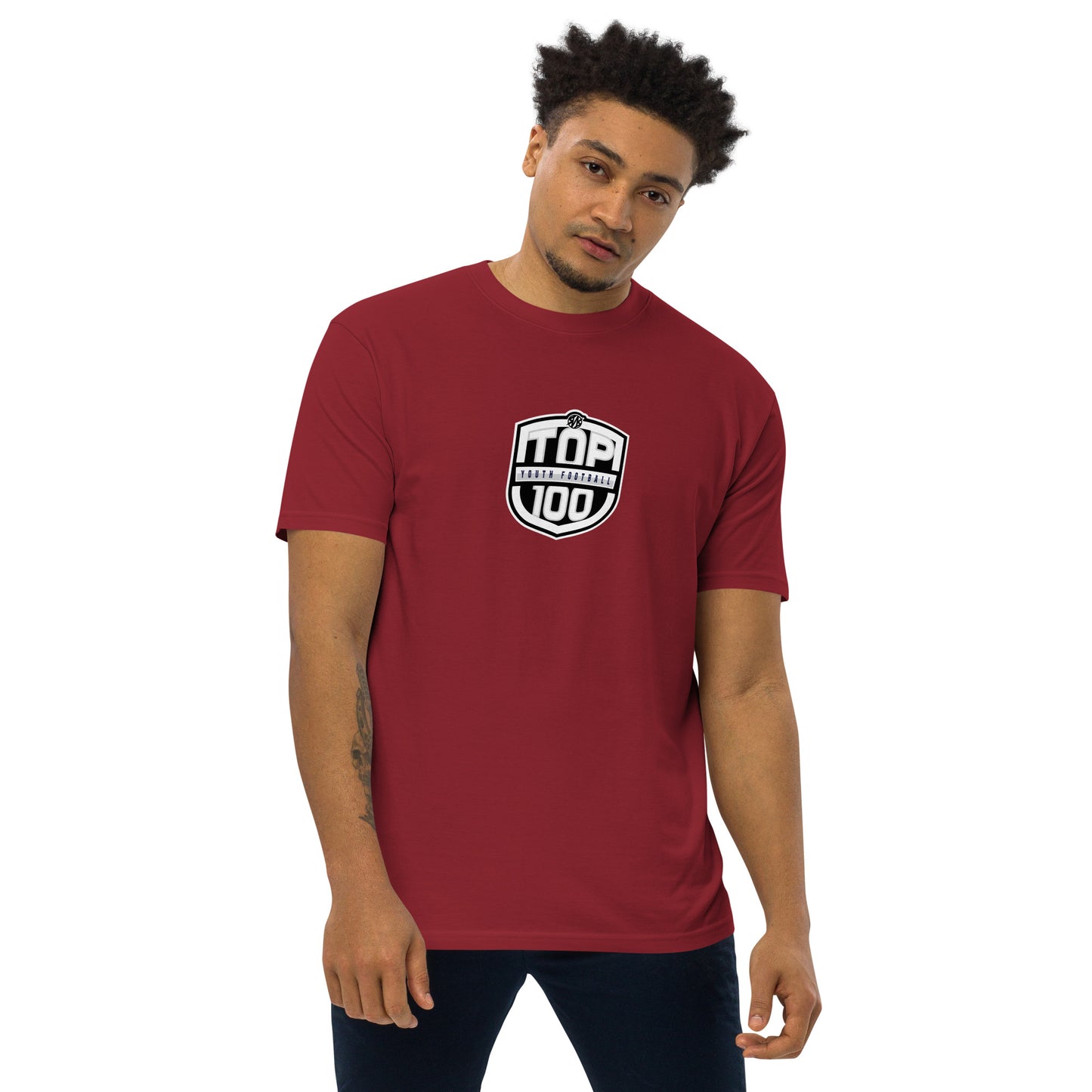 RNRTOP100 Men’s premium heavyweight tee