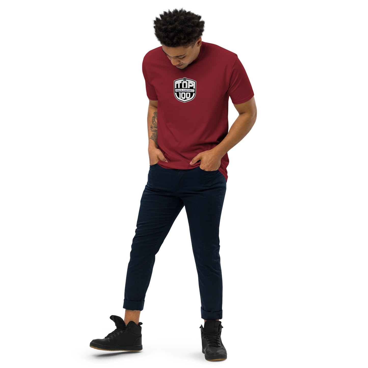 RNRTOP100 Men’s premium heavyweight tee