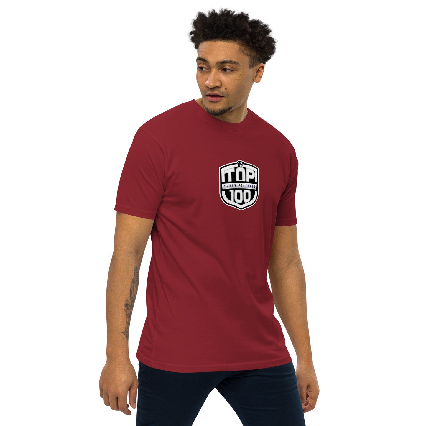 RNRTOP100 Men’s premium heavyweight tee