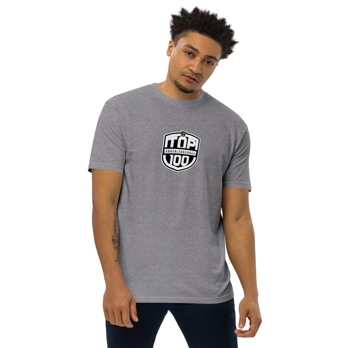 RNRTOP100 Men’s premium heavyweight tee