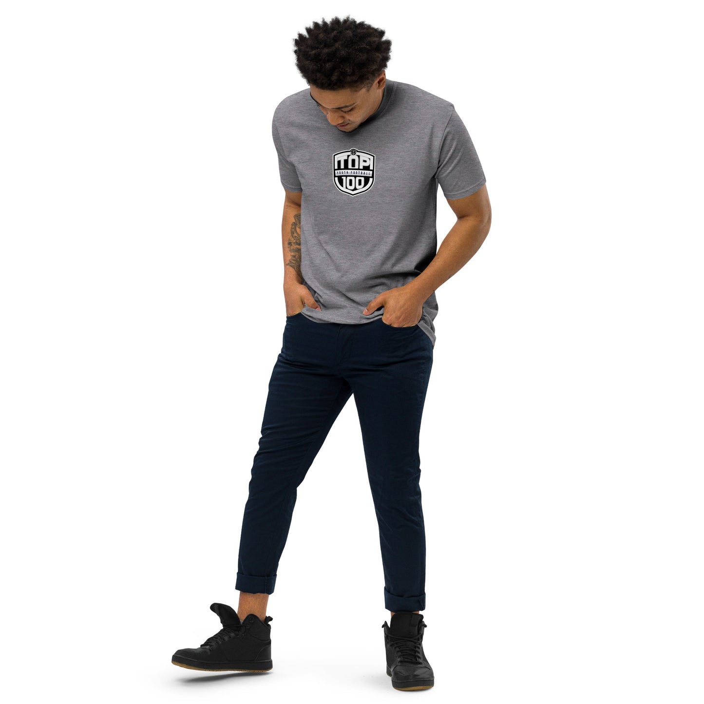 RNRTOP100 Men’s premium heavyweight tee