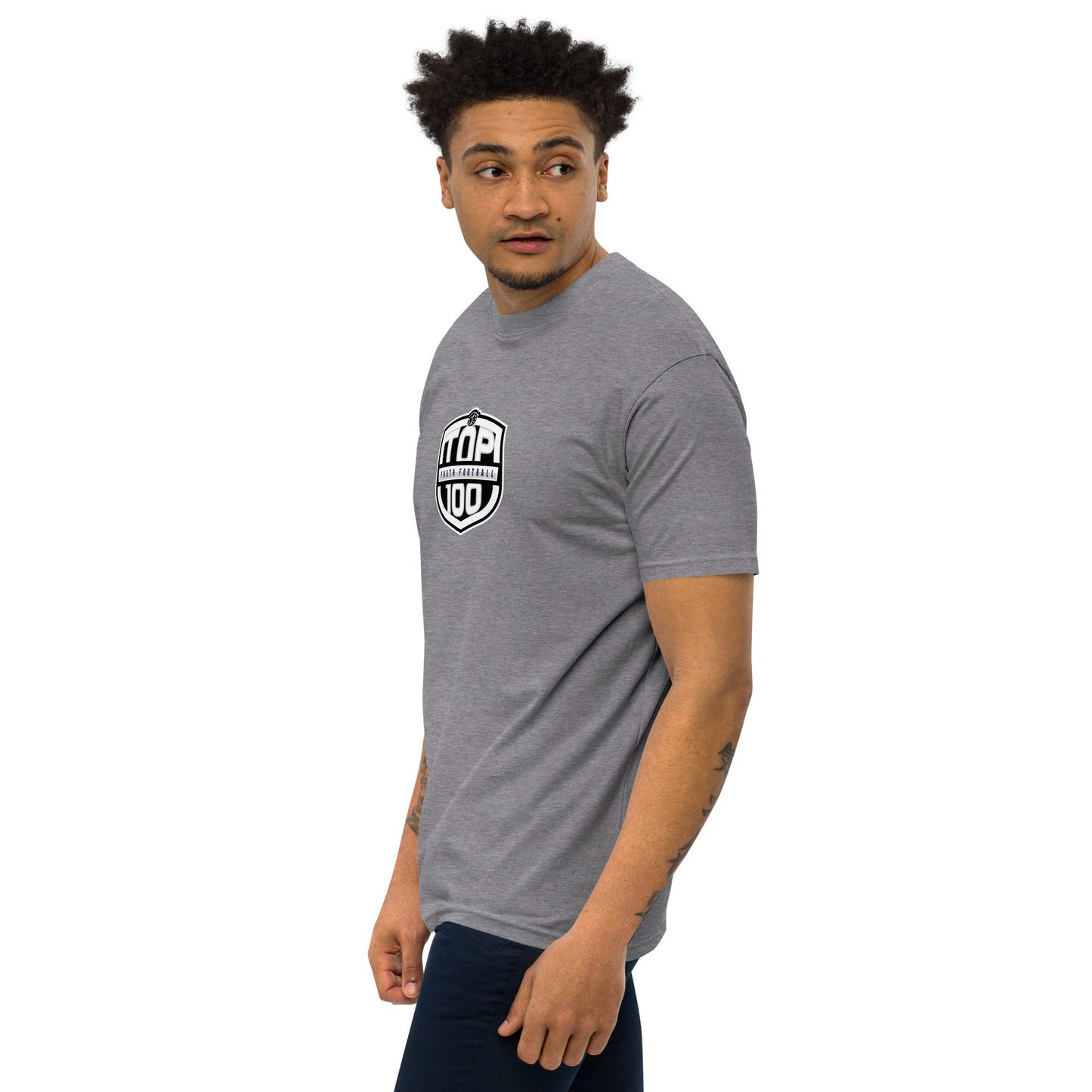 RNRTOP100 Men’s premium heavyweight tee