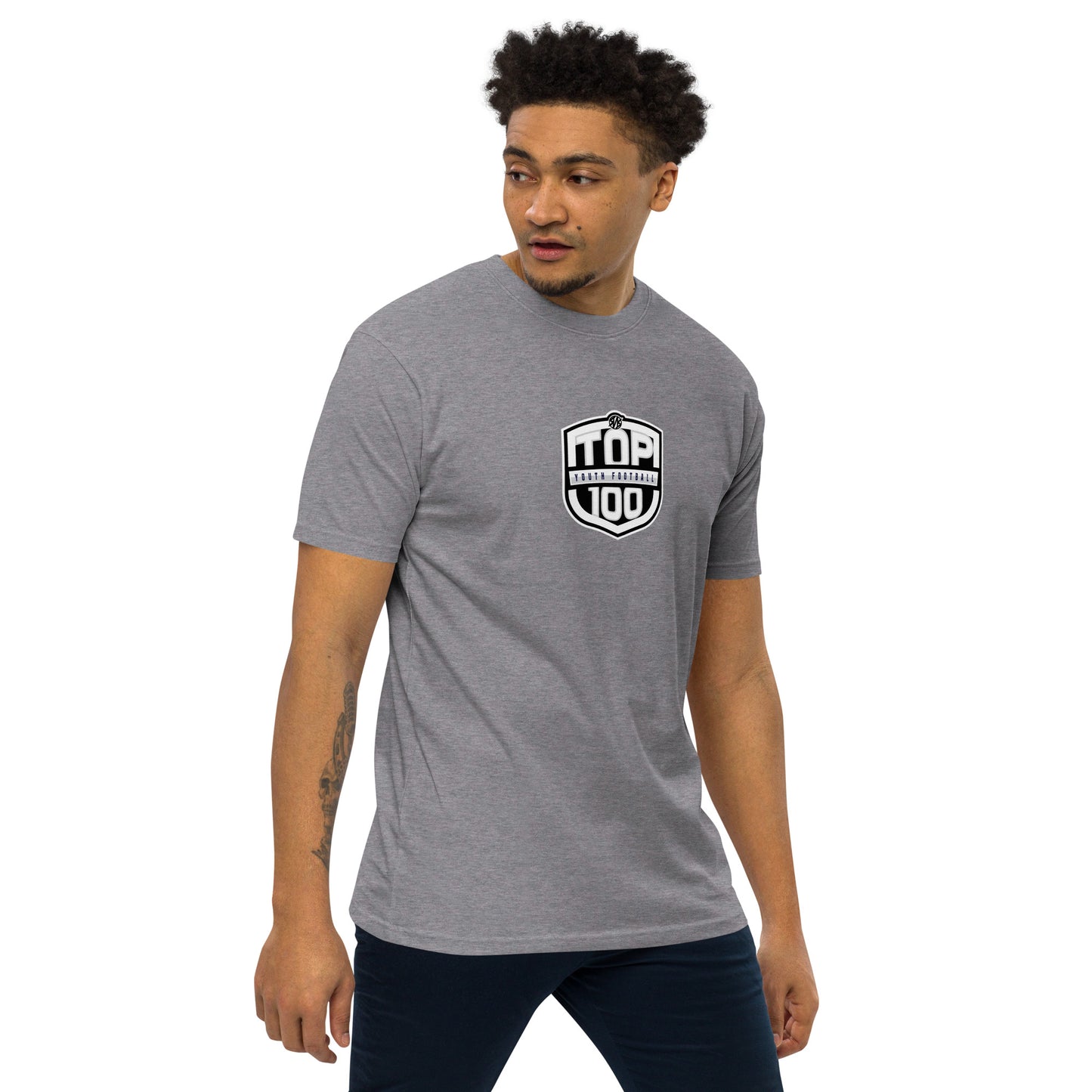 RNRTOP100 Men’s premium heavyweight tee