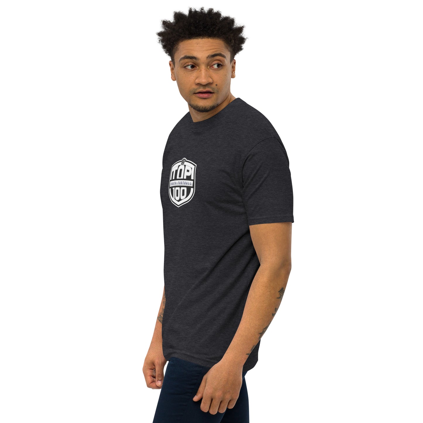 RNRTOP100 Men’s premium heavyweight tee