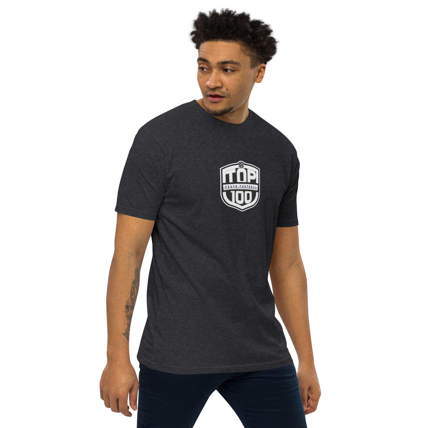 RNRTOP100 Men’s premium heavyweight tee