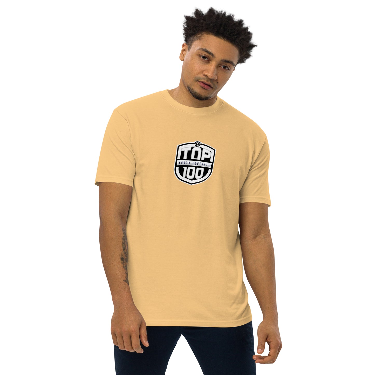 RNRTOP100 Men’s premium heavyweight tee