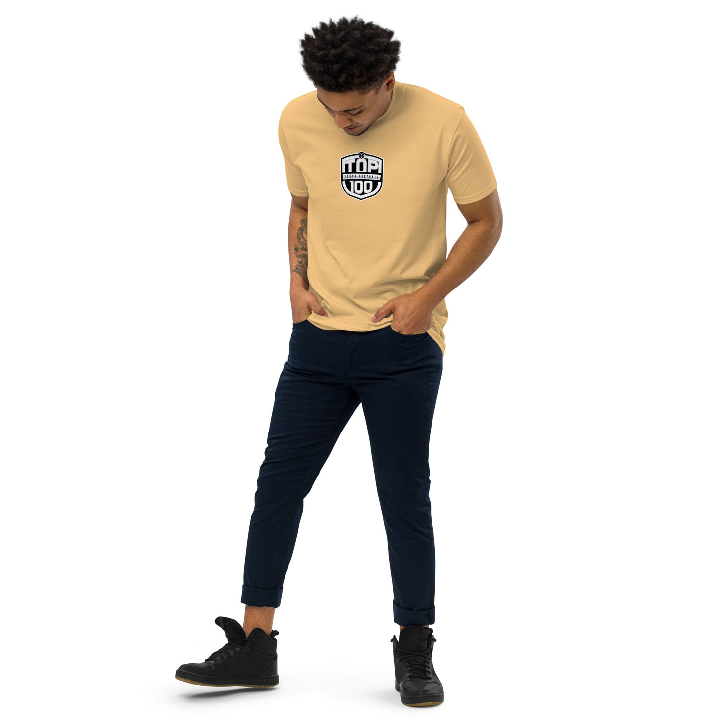 RNRTOP100 Men’s premium heavyweight tee