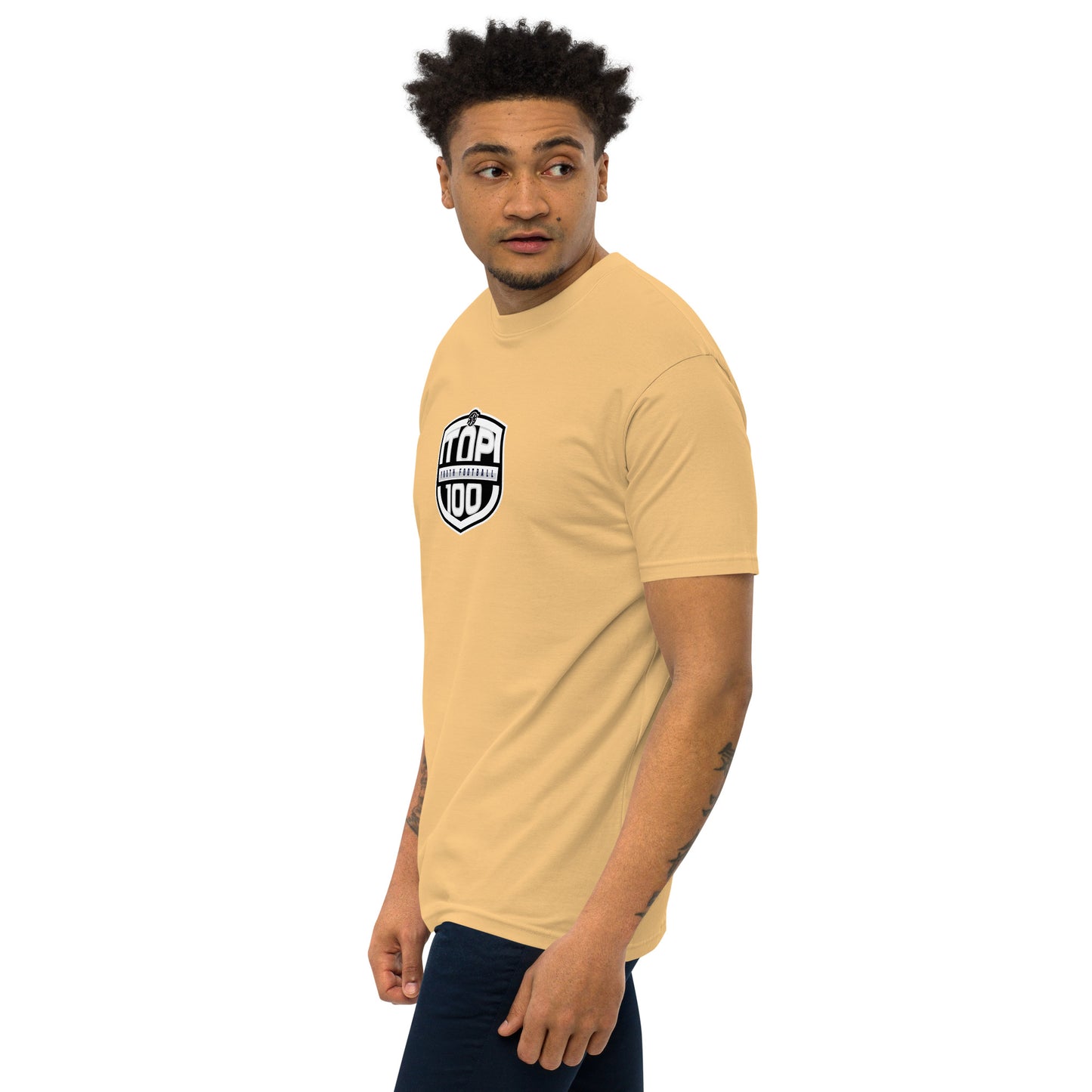 RNRTOP100 Men’s premium heavyweight tee