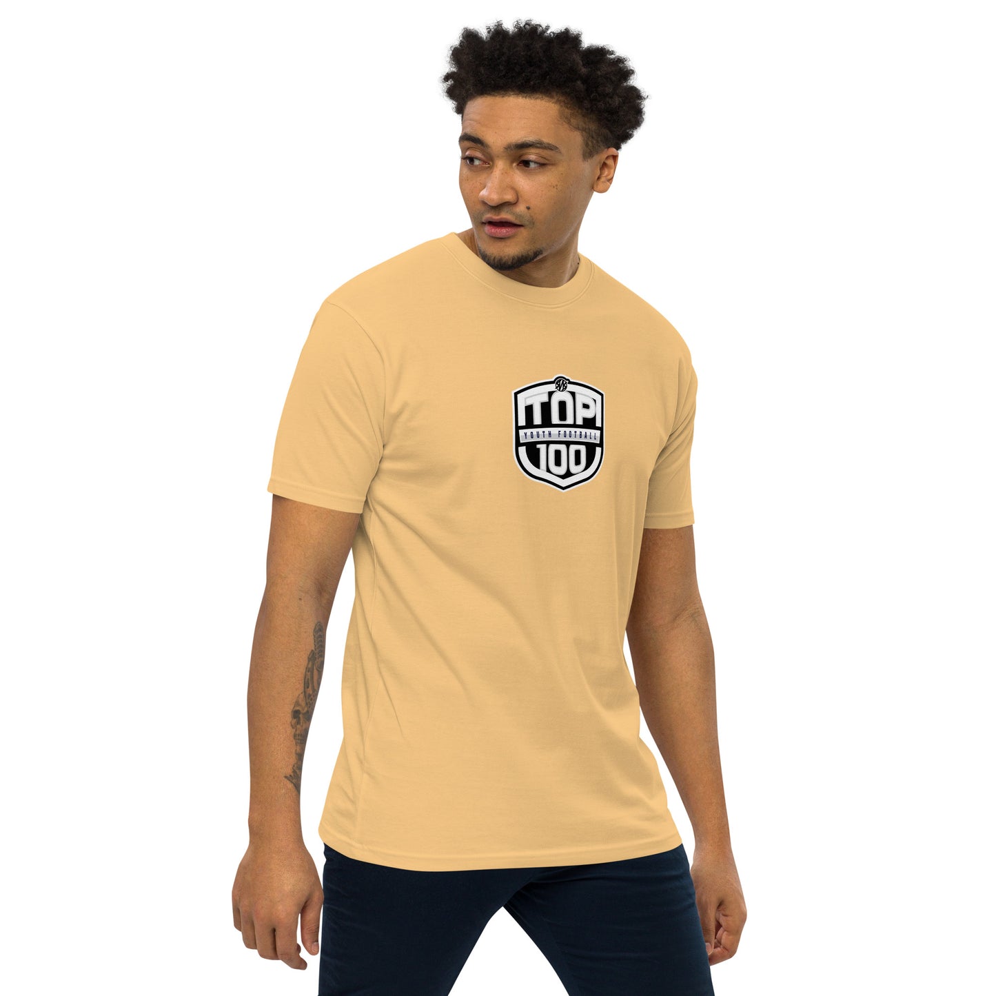 RNRTOP100 Men’s premium heavyweight tee