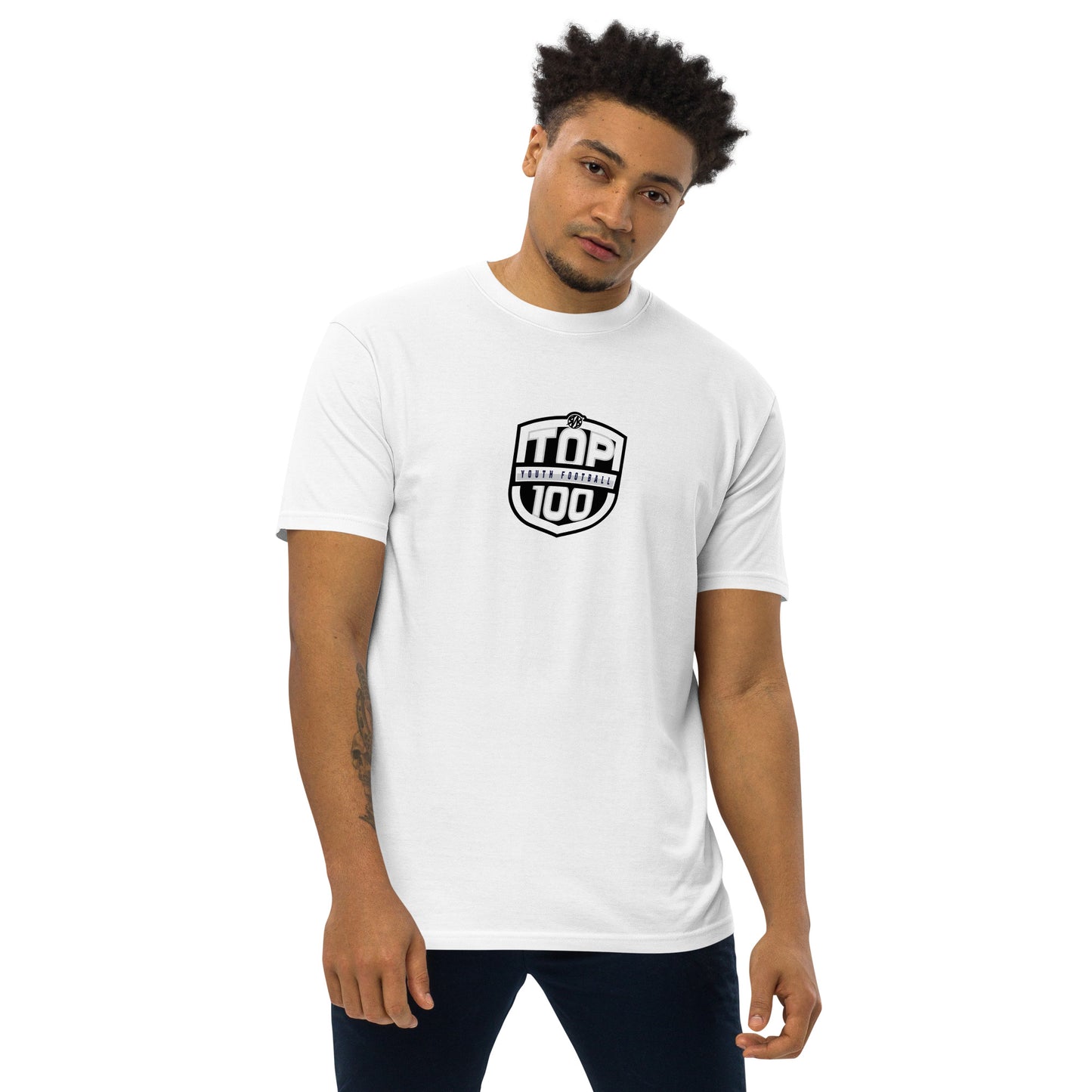 RNRTOP100 Men’s premium heavyweight tee