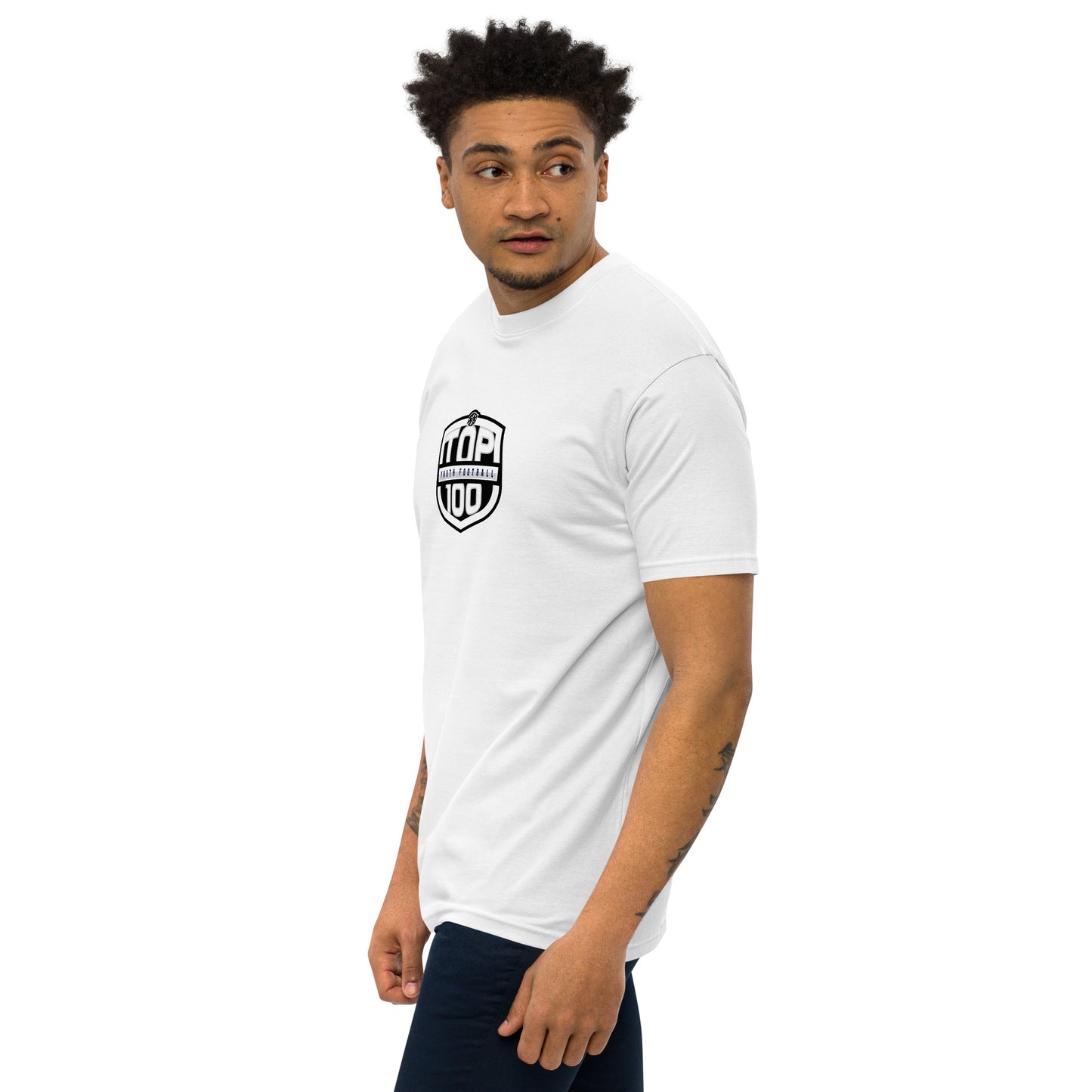 RNRTOP100 Men’s premium heavyweight tee