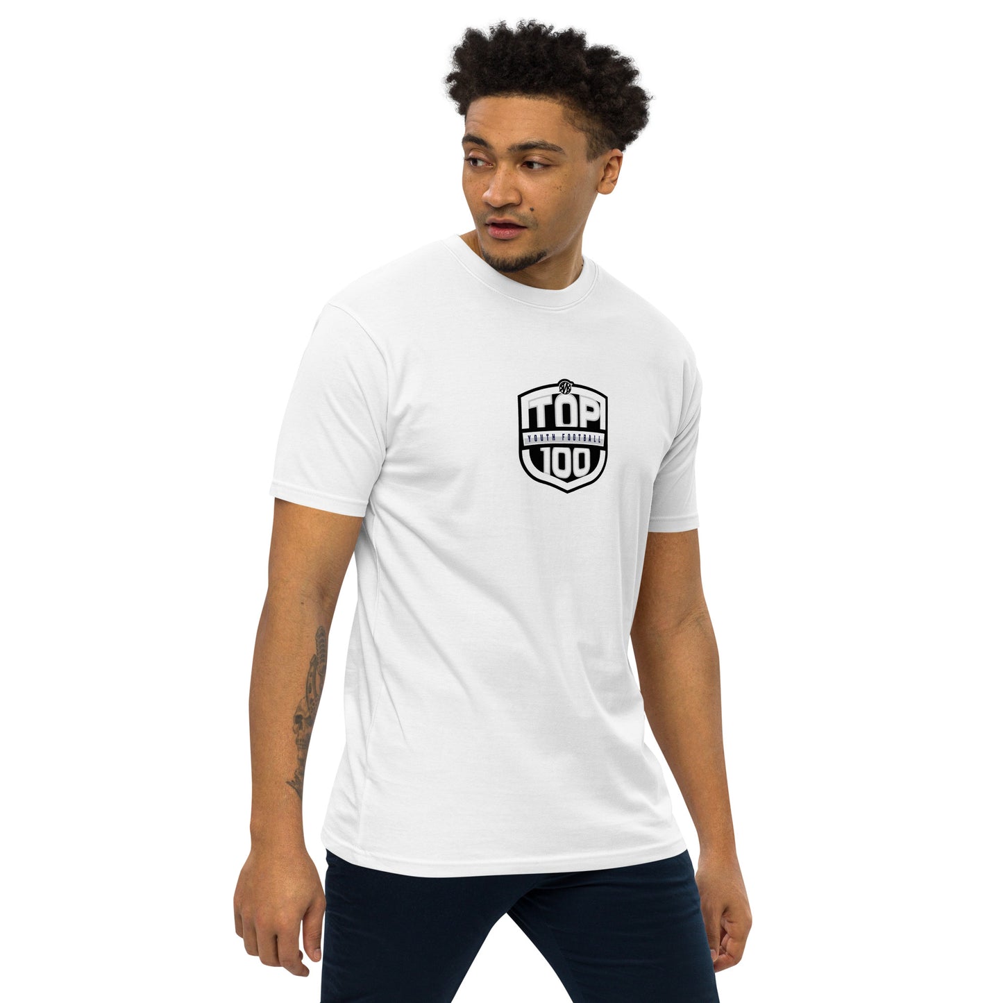 RNRTOP100 Men’s premium heavyweight tee