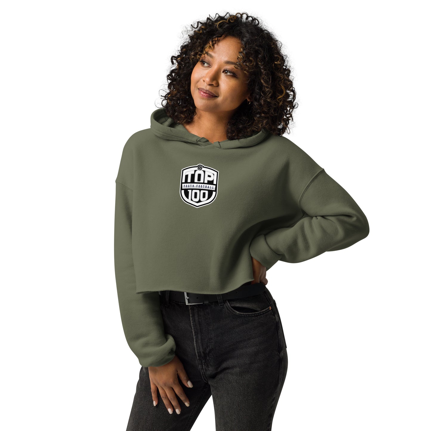 RNRTOP100 Crop Hoodie